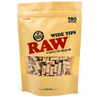 Image of RAW PRE Rolled Wide Tips Filter Paper Natural Rolling 180