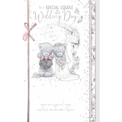 Image of Me to You Tatty Teddy Handmade Special Couple Wedding Day Card Official Collection