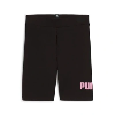 Image of Puma Girls Ess Logo Short Tights, Black mauved Out, 140 EU