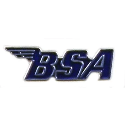 Image of Metal Enamel Pin Badge Brooch BSA Motorcycle Logo (BLUE)
