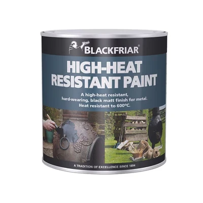 Image of Blackfriar BKFHRB250 250 ml Heat Resistant Paint Black