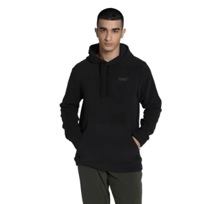 Image of Puma Elevated Hoodie Fleece jumper, Men&#039;s, Size: XL, Black