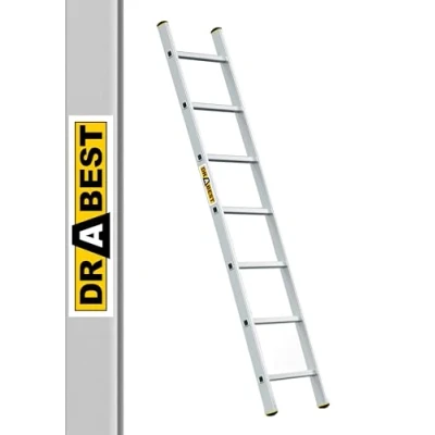 Image of Drabest PRO SERIES Ladders 1x7 Aluminum Press Formed Ladder 150 KG Step 40 x 192 5 cm
