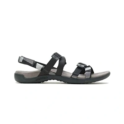 Image of Merrell Women&#039;s Terran 3 CUSH Lattice Sport Sandal, Black, 4 UK