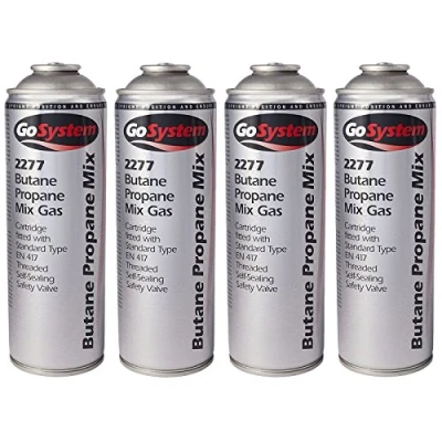 Image of GoSystem 2277 Butane Propane 70:30 Mix Gas Cartridge 277g 482ml 4 Pack