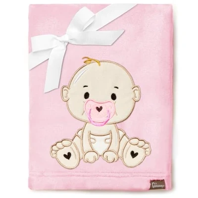 Image of Be Mammy Warm Children Baby Cosy Blanket Gift BE20 168 (Powder Pink Girl)