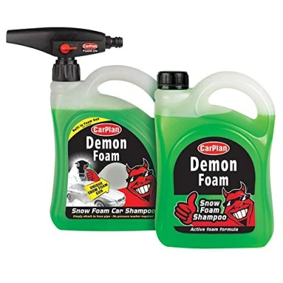 Image of CarPlan Demon Snow Foam with Gun, 2 Litre (Pack of 1) &amp; Foam, Bundle