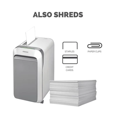 Image of Fellowes LX221 Shredder Micro Cut P 5 White Ref