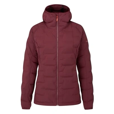 Image of Rab Women&#039;s Cubit Stretch Down Hoody for Trekking, Climbing, &amp; Skiing Deep Heather 14