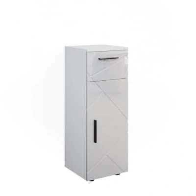 Image of Vicco Midi cabinet Irma, White High Gloss, 30 x 81 cm