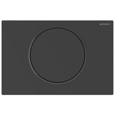 Image of Geberit Sigma10 Electronic Single Flush Plate Mains Operation Matt Black (115.863.16.6)