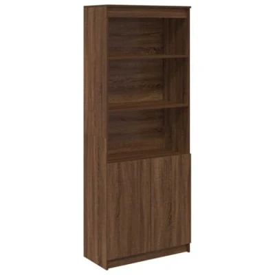 Image of vidaXL Highboard Side Cabinet Brown Oak Engineered Wood 180cm for Living Room/Kitchen/Bedroom