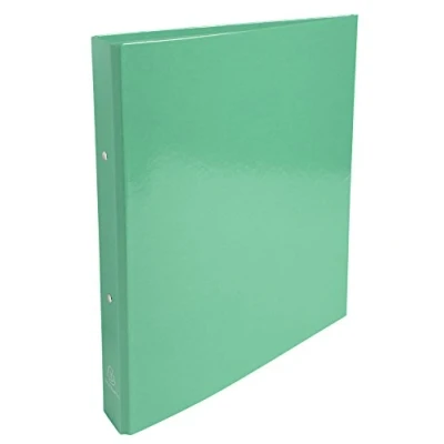 Image of Exacompta Ref 549293E Iderama Ring Binder 320 x 240mm in Size, Suitable for A4 Documents, 2 Rings, Glossy Coated Board, 40mm Spine, 30mm Rings Dark Green