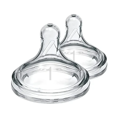 Image of Dr. Brown&#039;s Options+ Wide Neck Bottle Teat, Level 1 (0m+), 2 pack