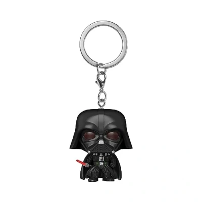 Image of Funko POP! Keychain: Obi Wan Kenobi Darth Vader Star Wars Novelty Keyring Collectable Mini Figure Stocking Filler Gift Idea Official Merchandise TV Fans Backpack Decor