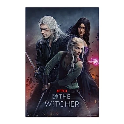 Image of Grupo Erik The Witcher Season 3 Poster 36 x 24 inches / 91.5 61 cm Shipped Rolled Up Cool Posters Art &amp; Prints Wall