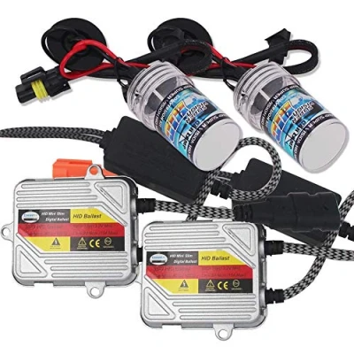 Image of Eseastar H7 HID Conversion Kit with 2 6000K Xenon White Bulbs and 35W 12V Ballasts