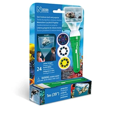 Image of Natural History Museum Sea Creatures Torch and Projector , 11.5 x 3 centimeters