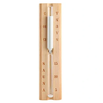Image of Joyzan Rotating Heat Resistant Wooden Timer, 5 10 15 Minutes Accurate Hour Sauna Hourglass Sand Timer Equipment on the Wall Glass Wood Clock