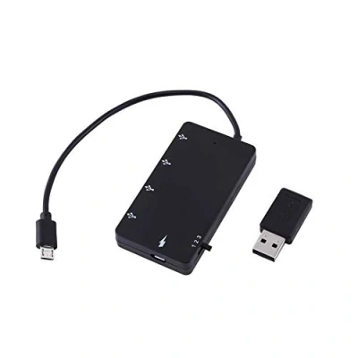 Image of Sugoyi Extension Adapter Micro USB Hub OTG Adapter, Game Handle Charge HUB, for Smartphone Tablet Computer PC