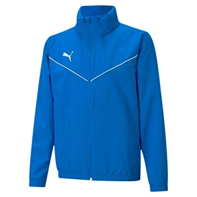 Image of PUMA Unisex Kid&#039;s teamRISE All Weather JKT Jr Windbreaker, Electric Blue Lemonade, 164