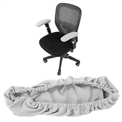 Image of Zerodis Office Chair Arm Cover Elastic Stretchable Armrest Comfortable Pad Removable for Home and Bar(Gray)