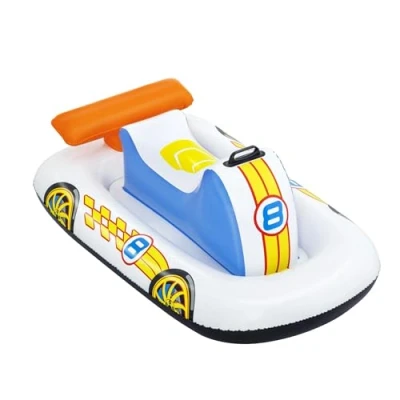 Image of Bestway Sports Car Pool Float, Kids Inflatable Ride On with Handles, Swimming and Beach Toy