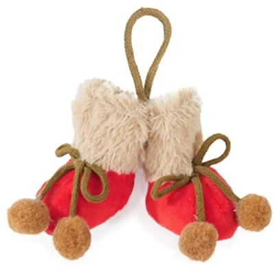 Image of Rosewood Christmas Cat Toys Scratcher Kicker Catnip Play (Catnip Booties)