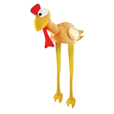 Image of HENBRANDT Fancy Dress Adults Christmas Xmas Turkey Gobbler Hat With Legs