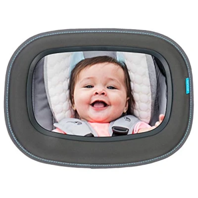 Image of Munchkin Baby In Sight Car Seat Mirror Wide Angle for Rear Facing Babies &amp; Toddlers 100% Shatterproof Crash Tested Child Essential Travel Accessories