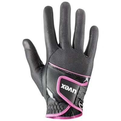Image of uvex Sumair Flexible Riding Gloves for Men and Women Durable Breathable Material Black Pink 8.5