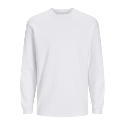 Image of Jack &amp; Jones Jjeurban EDGE TEE Oneck Long sleeved top, Men&#039;s, Size: XS, White