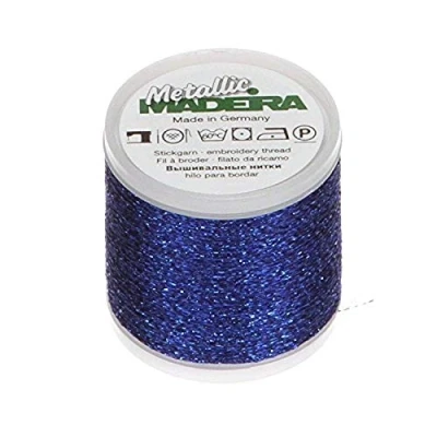 Image of Madeira 200 m Metallic Thread, Blue