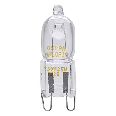 Image of 2X OSRAM Oven HALOPIN 25W G9 Halogen Capsule Bulb 230//240V