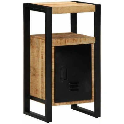 Image of vidaXL Bathroom Cabinet 40x35x75 cm Solid Wood Rough Mango