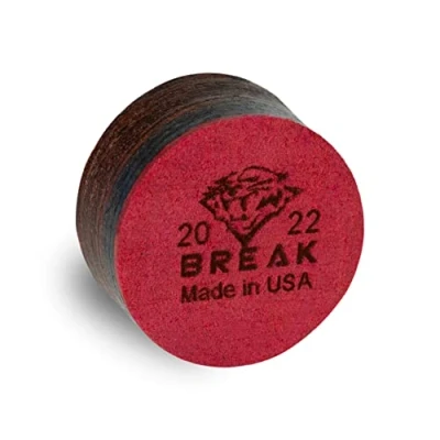 Image of TIGER Laminated Pool Billiard Break CUE TIP Super Hard 13 or 15 mm (15 mm)