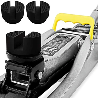 Image of Deuba Car Jack Rubber Pad Ø 49 mm 1.9 IN Non Slip For Common Models Trolley Lift Workshop Garage Tire Change