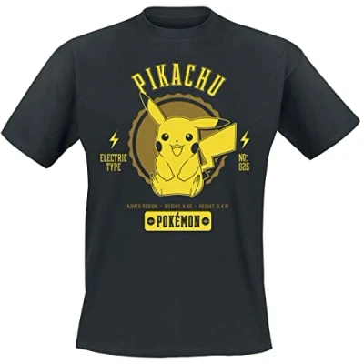 Image of Pokémon Men&#039;s Collegiate Picachu Blouse, Black, XXL