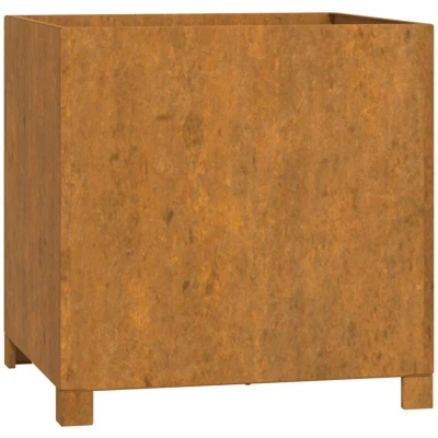 Image of vidaXL Planter with Legs Rusty 49x47x50 cm Corten Steel