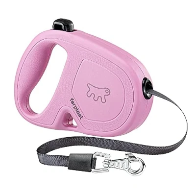 Image of Ferplast FLIPPY ONE Extendable Dog Lead Practical Bag Holder Single Lock &amp; Release Button Ergonomic Italian Design Tape Max 15 Kg 4m, Pink