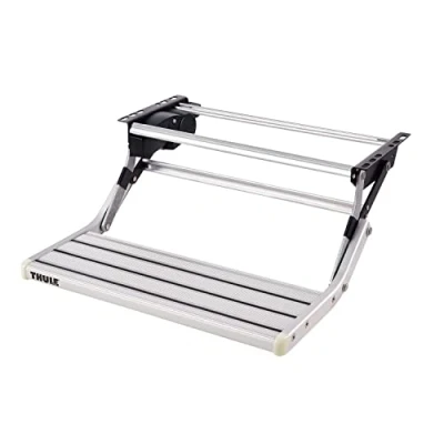 Image of Thule Single Step 460 Electric RV Walk Ladder 12V, 455mm, Aluminium, Multicolored, Anti Slip, 6.5kg, 200kg Load Capacity