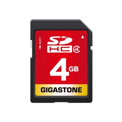 Image of Gigastone 4GB High Speed SDHC Memory Card, Prime Series, Compatible with Photos, Videos, Music, Voice Files, Camcorder, Camera, PC, Class 4, 1 Mini Case