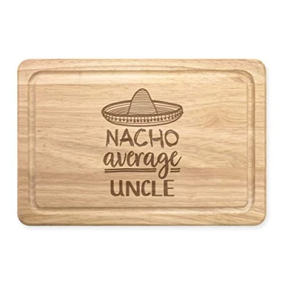 Image of Nacho Average Uncle Rectangular Wooden Chopping Board