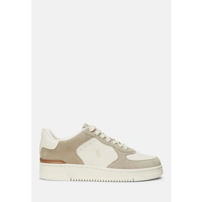 Image of Polo Ralph Lauren MASTERS COURT men&#039;s Shoes (Trainers) in Beige