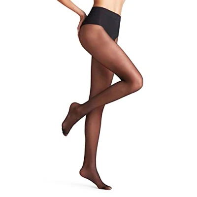 Image of FALKE Women&#039;s Shaping Top 20 DEN W TI Sheer Shaper Effect 1 Pair Tights, Black (Black 3009), S