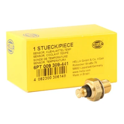 Image of 1257216, 3517501, 35175017 Coolant Temperature Sensor HELLA 6PT 009 309 441 black VOLKSWAGEN: Corrado, GOLF 1 Cabriolet,