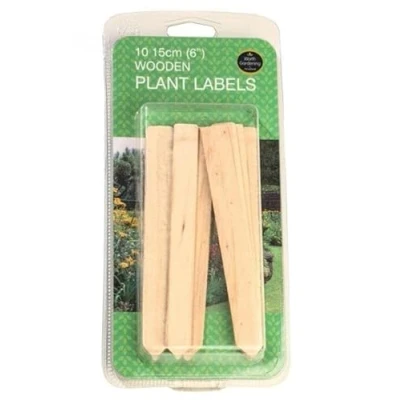 Image of Garland 15cm (6&quot;) Wooden Plant Labels (10)