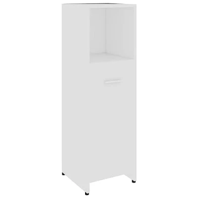 Image of vidaXL Engineered Wood Bathroom Cabinet in Grey Sonoma finish Stylish Modern Storage with Drawer and Compartments