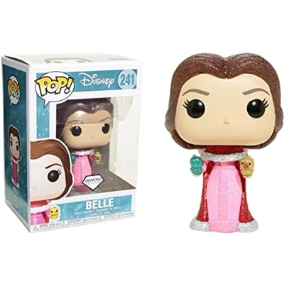 Image of Funko Pop Disney Beauty and The Beast Belle with Birds Glitter Exclusive Figure