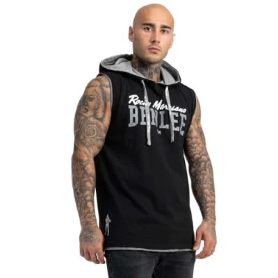 Image of Benlee Men&#039;s Epperson Sleeveless Hooded Shirt Black, X Large